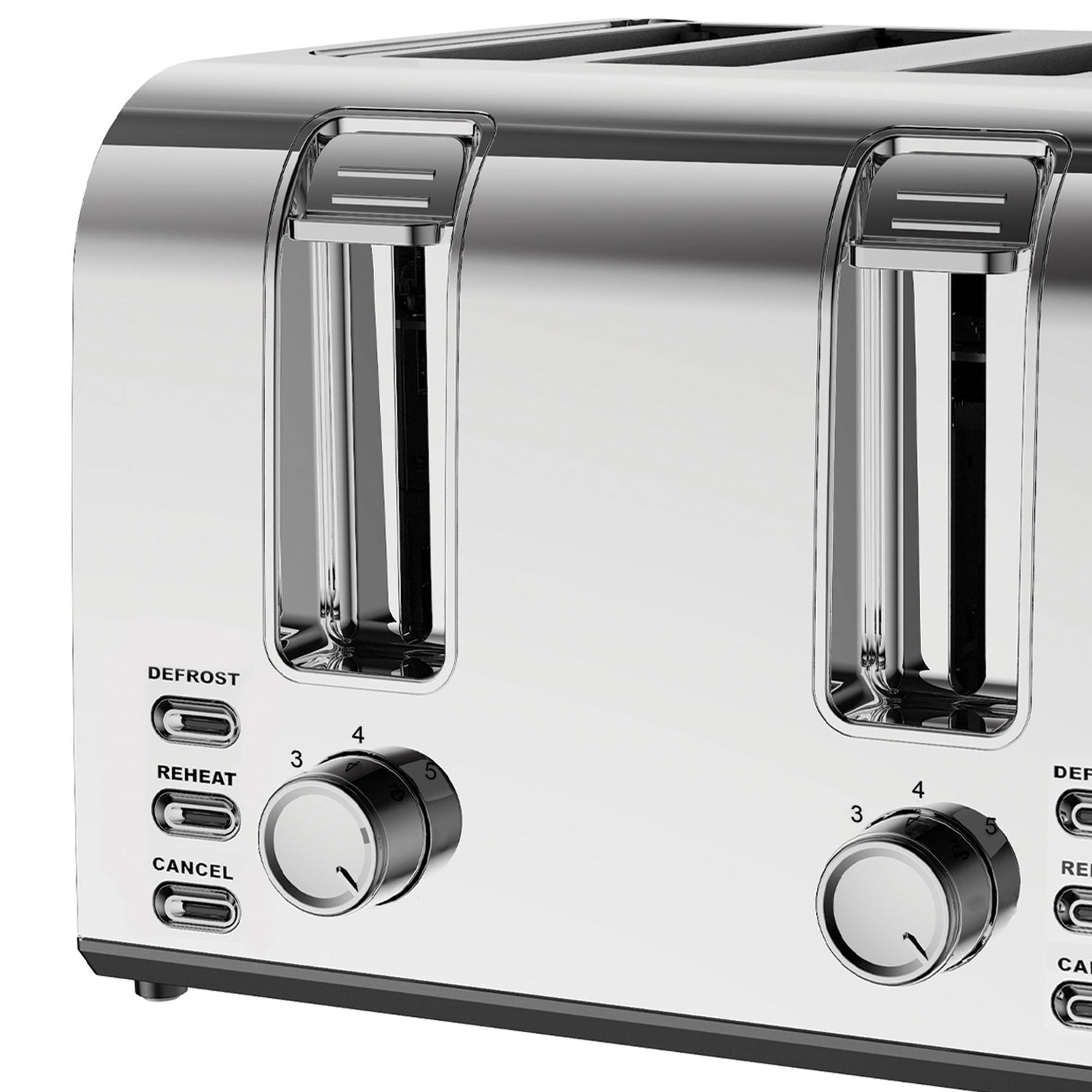 Igenix 1500W 4 Slice Toaster, Stainless Steel