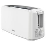 4 Slice Long Slot Toaster, IGT0420W, Matte White